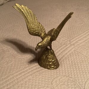 Brass Eagle Figurine - Elegant Home Accent